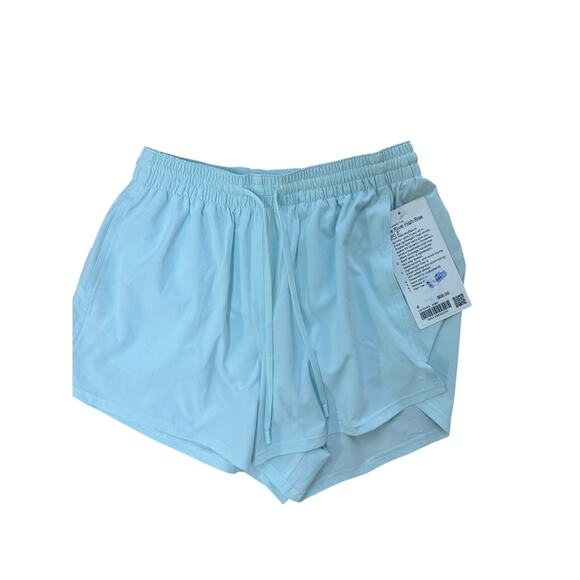 (4) NWT $68 Lululemon Pace Rival High-Rise Short 3" Mint Breeze - Picture 6 of 8